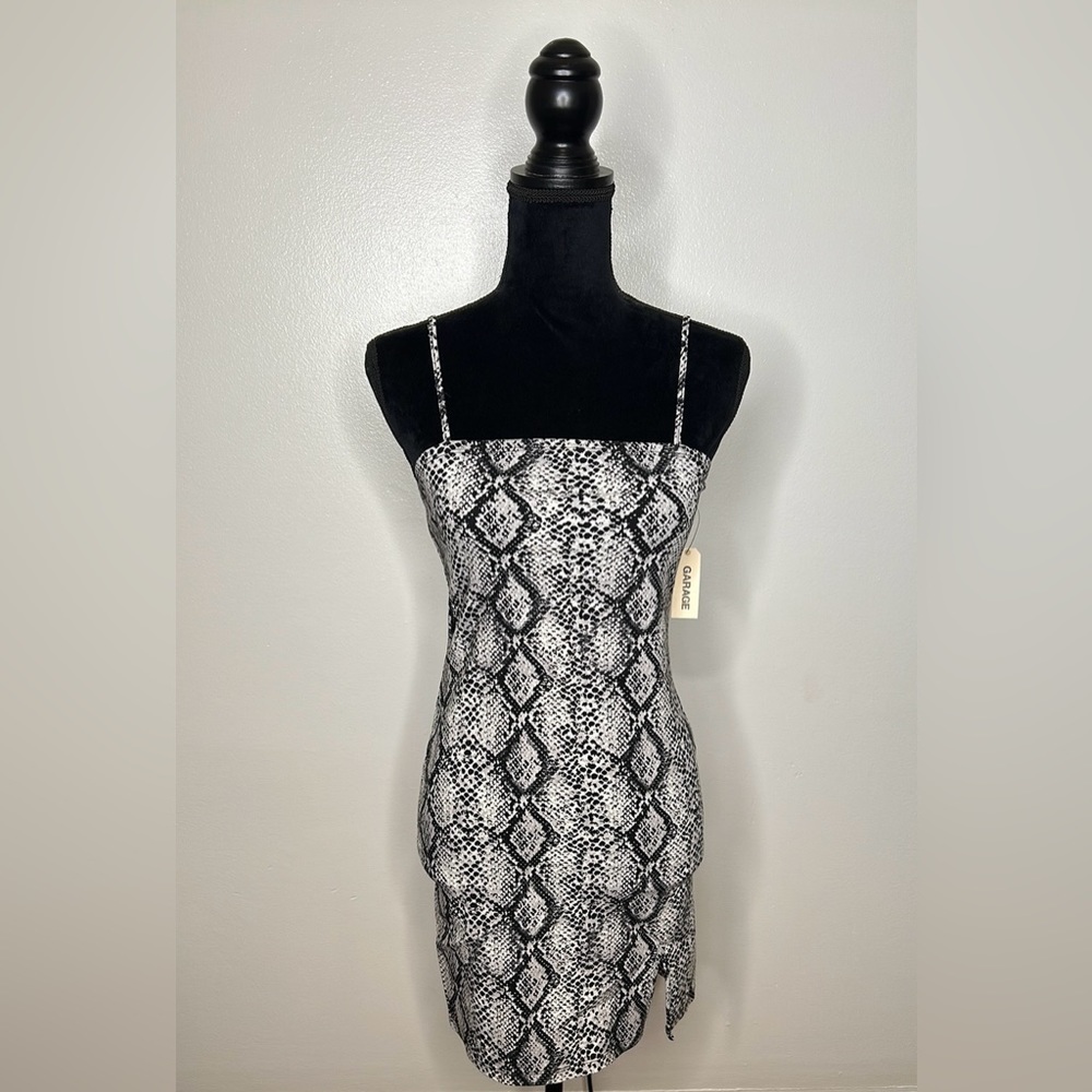 Snakeskin Print Dress
